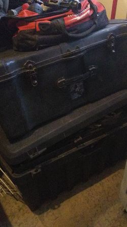 Plastic tool boxes
