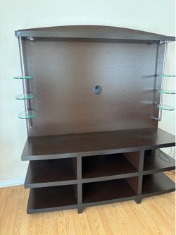 Wooden TV Shelf