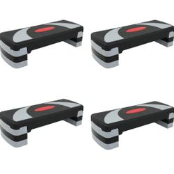 Entrenador aeróbico escalón de 29.9 in, ajustable, ajustable, para ejercicio, fitness, ejercicio, escalón, ajustable, 10,16 - 6.0 - 8.0 in



