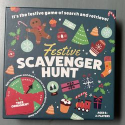 NEW SEALED Festive Scavenger Hunt Holiday Game Of Search & Retrieve just $5