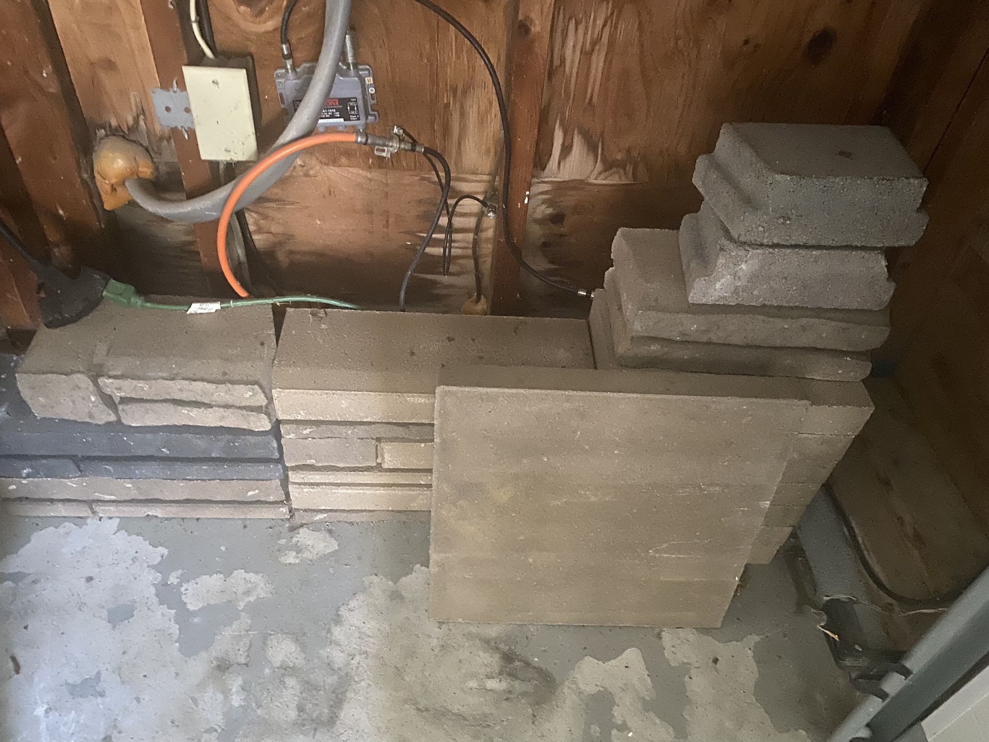 Various Pavers And Sand