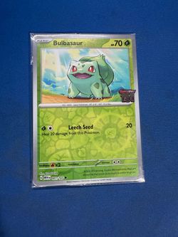 Pokemon 151 Bulbasaur Stamped Promo Sealed