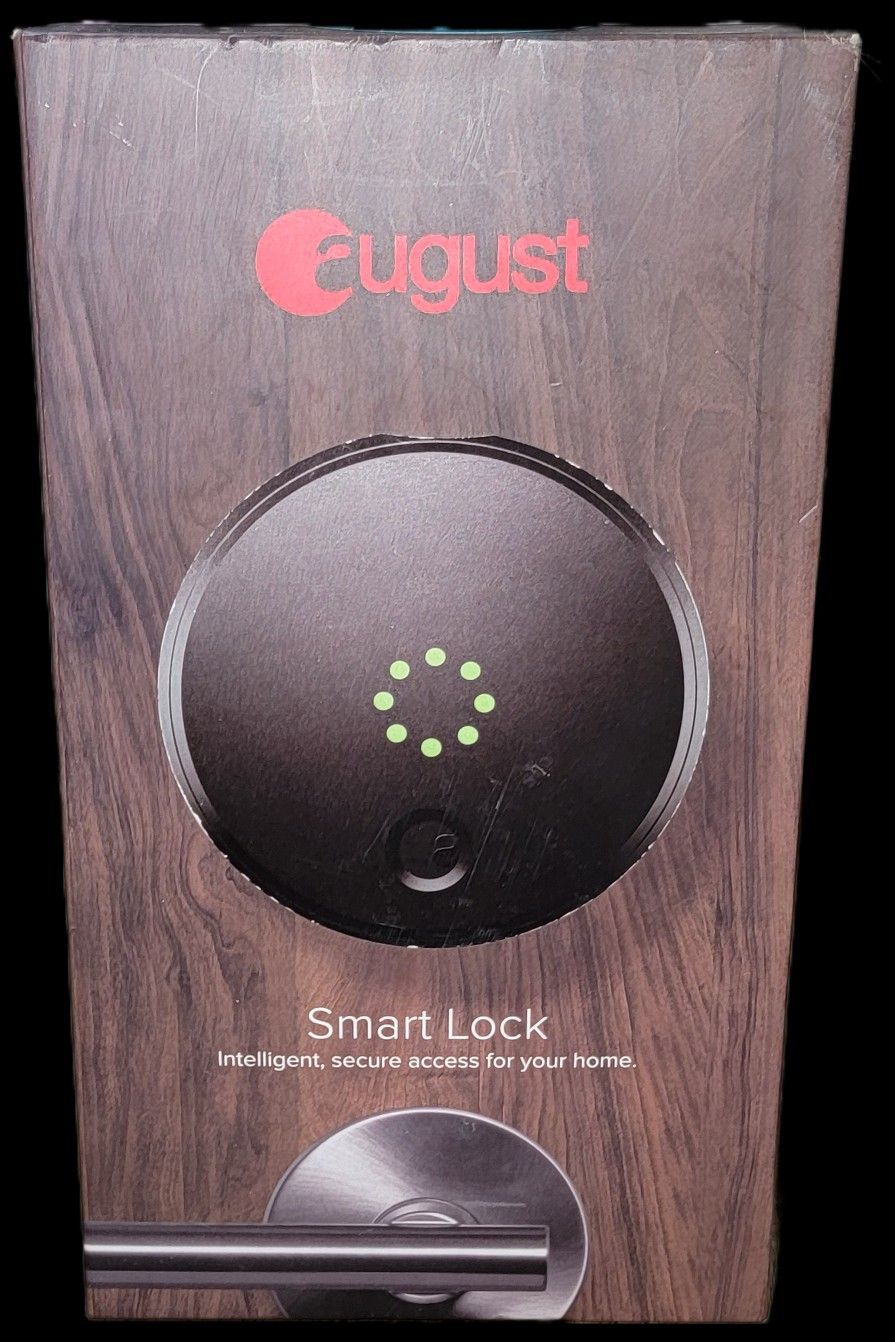 August Smart Lock Intelligent Secure Access Home Dark Gray NEW