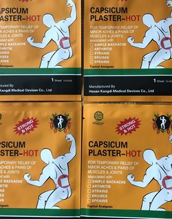 Therapeutic 4 heat patches Works Like Icy Hot And Bengay