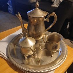 Vintage  Silver Plated Coffee Or Tea Serving Set