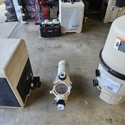 Pentair Filter, Pump And Heater.