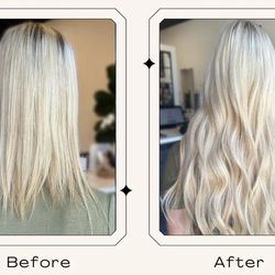 Blonde Tape ins Hair extensions