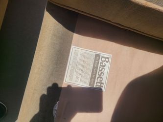 Bassett couch with ottoman
