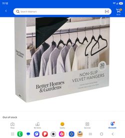 Better Homes & Gardens Velvet Hangers 15-Pack. As good as new.