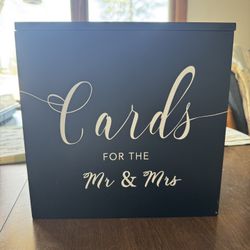 Black Card Box for Wedding
