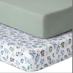 Pack And Play Sheets Fitted, 2 Pack, Pack N Play or 38 x 26 Mattress