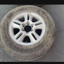 1 — 265/65r17 6x139.7 6x5.5 Gx470 Gx460 Stock Wheels Rims 100% Tires Treads!