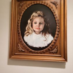 Canvas painting  Perfect wood frame