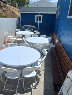 Tables. Chairs. Sillas