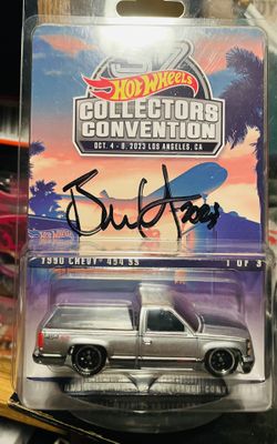 Hot Wheels 1990 Chevy 454 SS Signed Diecast Car 2023 Collectors Convention