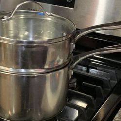 Sartén O Olla Para Cosinar A Baño Maria O Usarlas Por Separado 3qt Nueva Princes House
