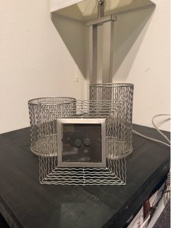 2 Candle holders + matching picture frame OBO