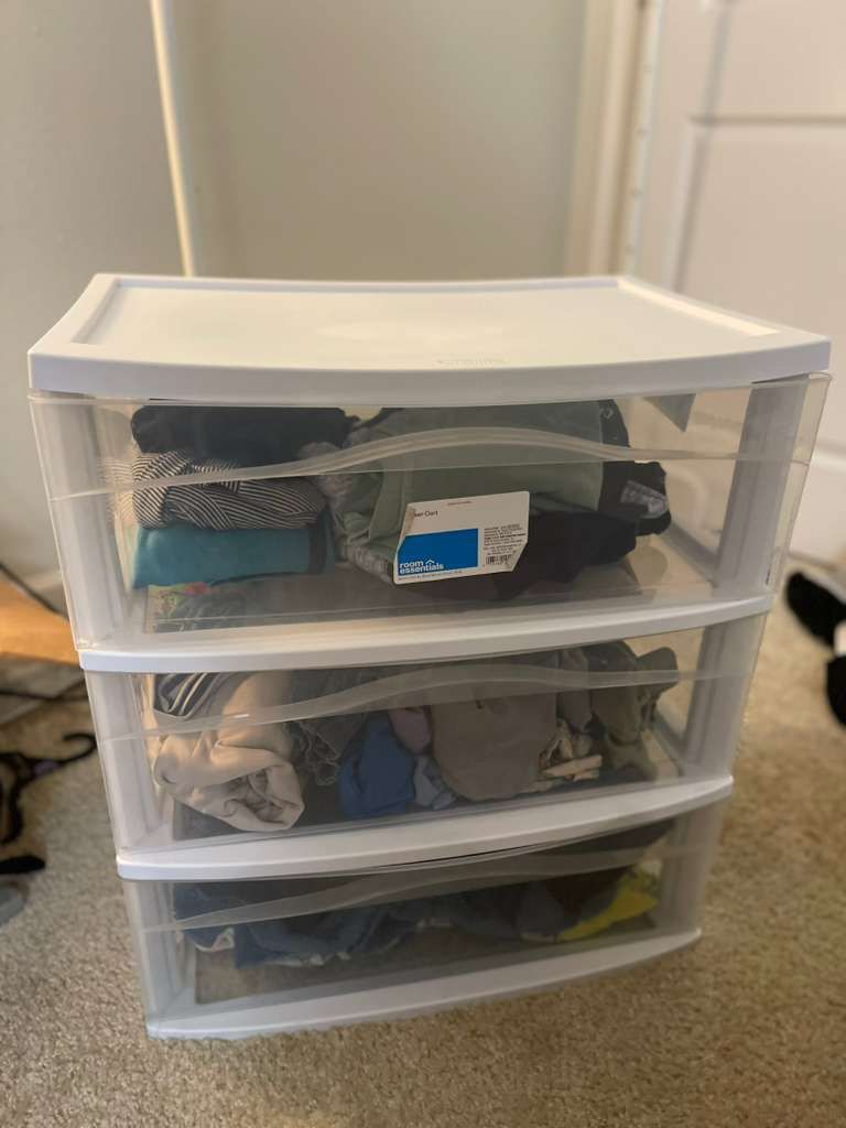 Plastic Storage Drawers (3-Drawer Organizer)