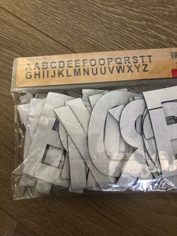Adhesive felt letters