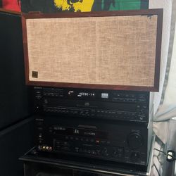 Sony Stereo Receiver Cd  Player. Old School Works Great. Includes 1 Speaker 