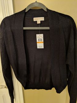 NWT NEW Ladies 'Michael Kors' Dark Navy Bolero Cardigan Sweater, Size Small