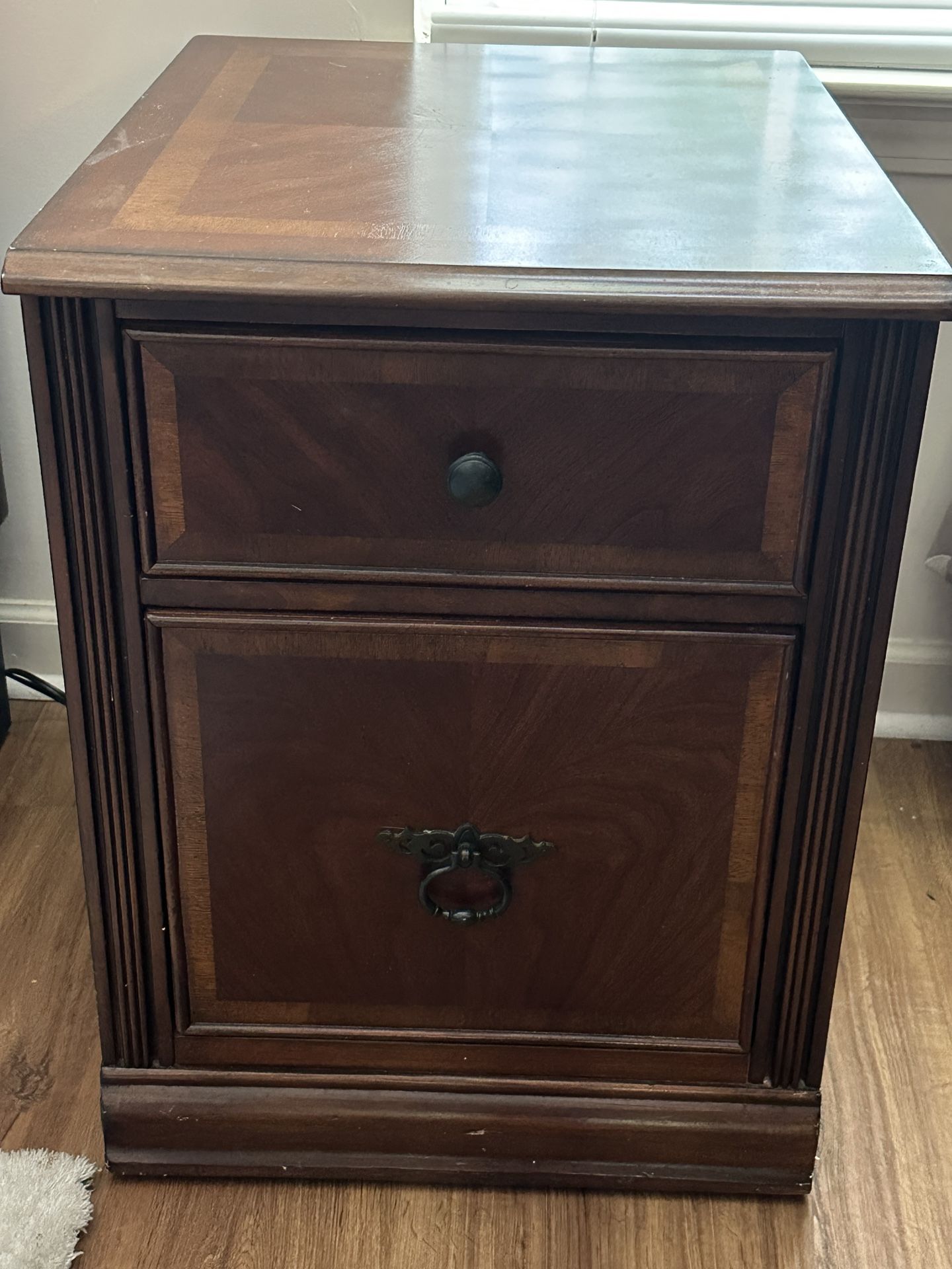 Ashley Wooden Filing Cabinet on Wheels