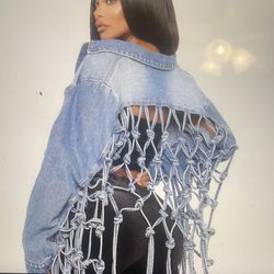 Braided Denim Jacket