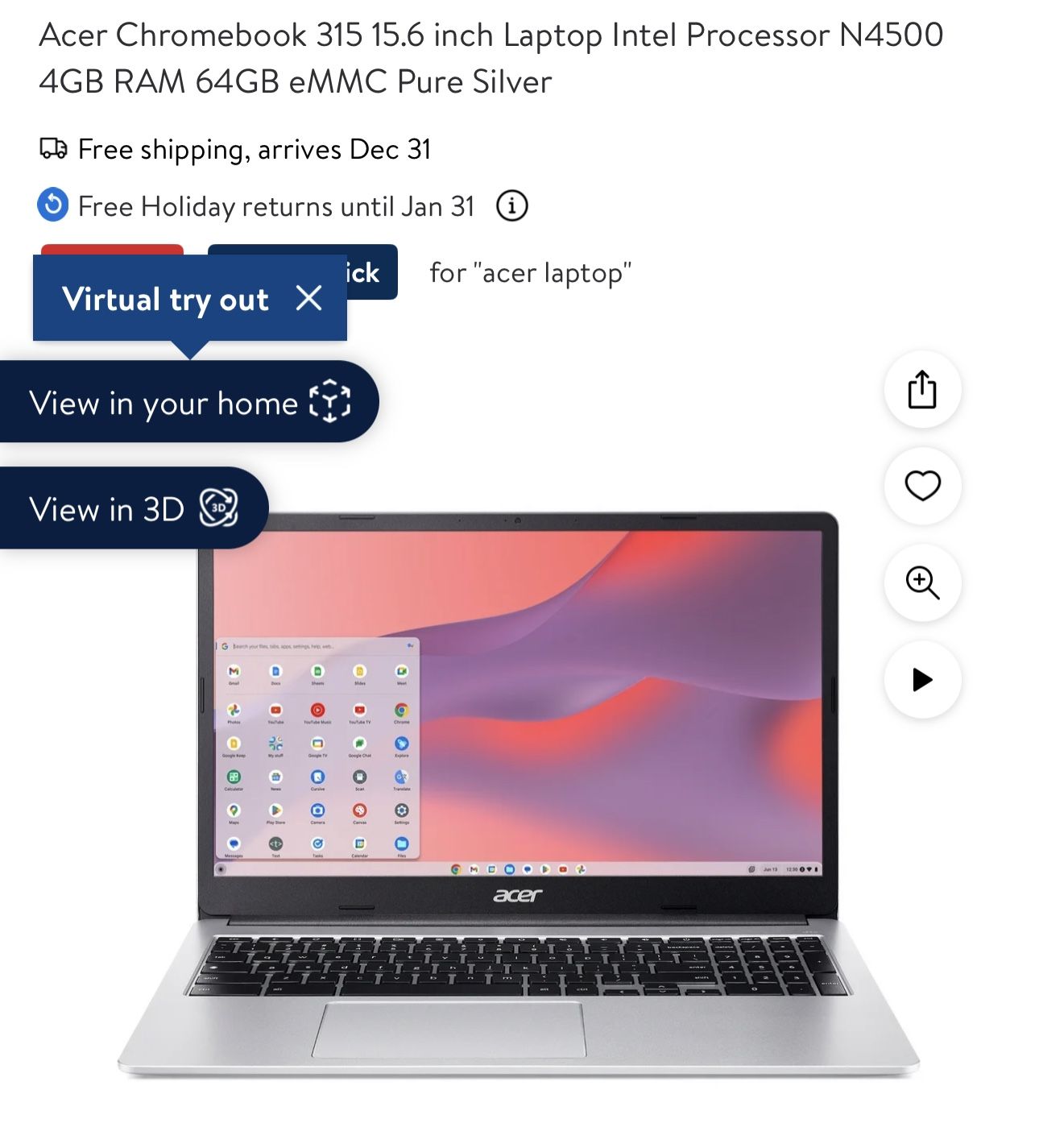 Acer Chromebook (New)