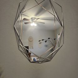 Umbra Prisma Modern Geometric Shaped Oval Mirror Wall Decor 