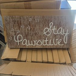 Stay Pawsitive Wall Art