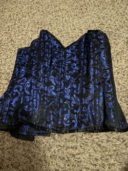 Black and Blue Corset