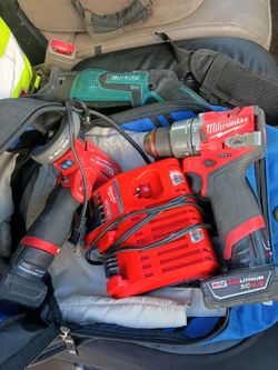 Milwaukee M12 Fuel Drill with Charger and Batteries