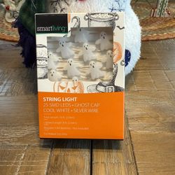 Smart Living 10-foot 25 LED Ghost, Cool White String Lights