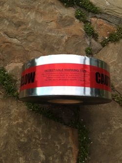 Underground detectable warning tape