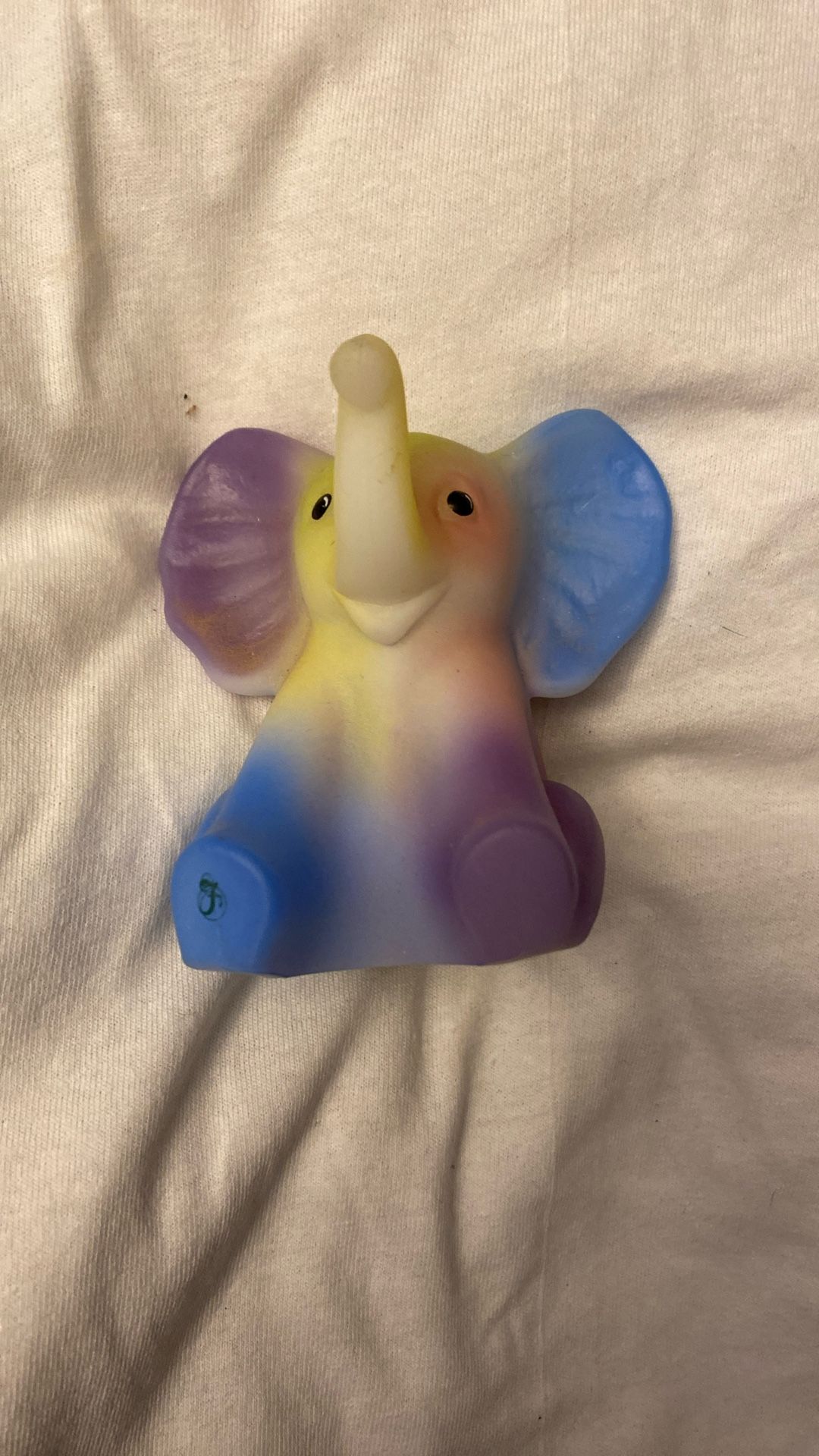 Fenton Opal Satin Tye Dye Elephant 
