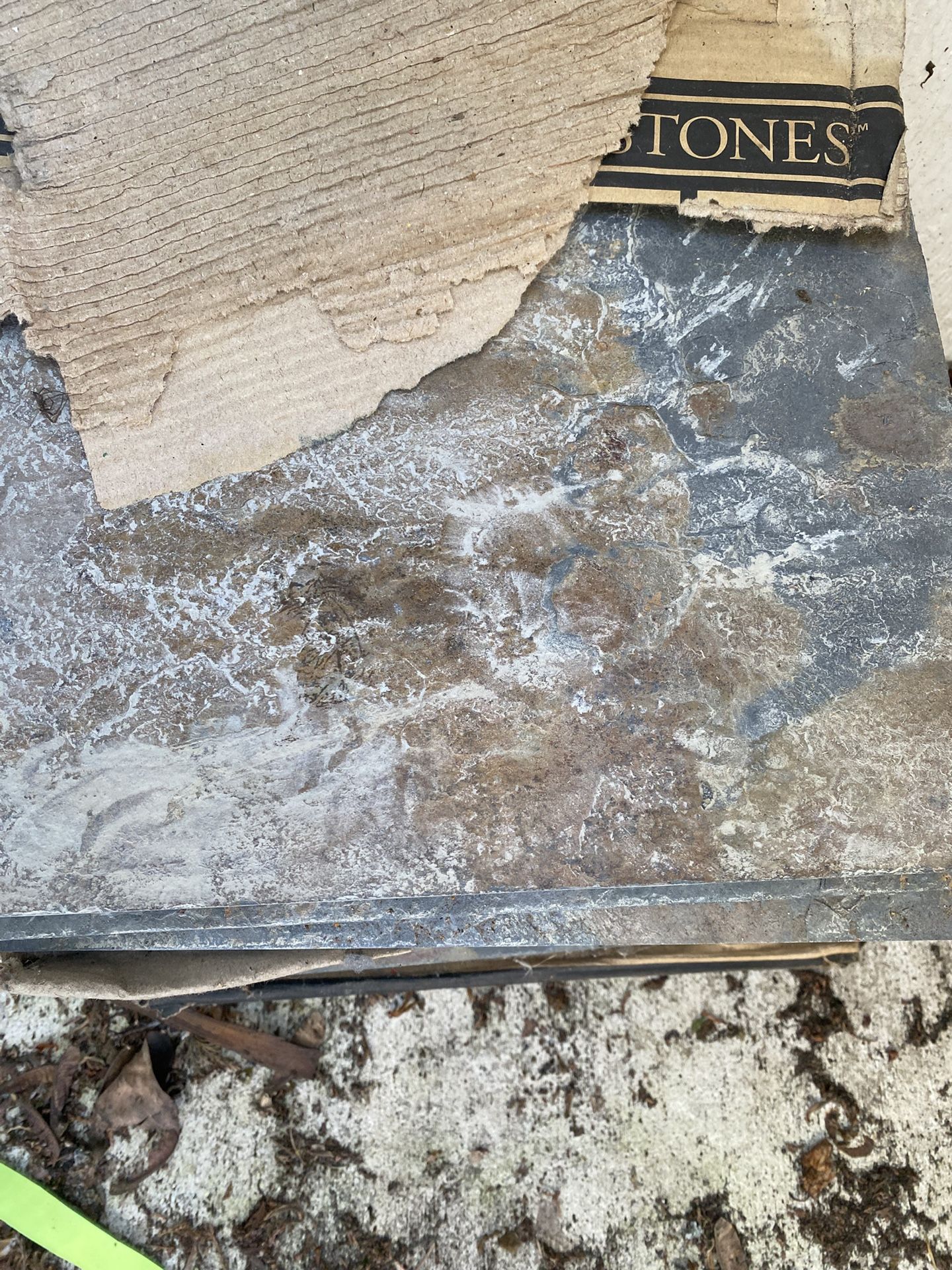 SLATE Tile Grey And rust Colors 12” X 12”
