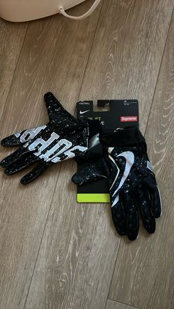 Supreme Nike Football Gloves M Black *NEW*