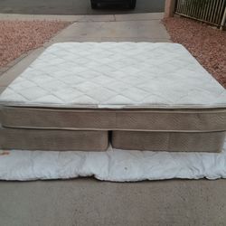 King size mattress and box spring