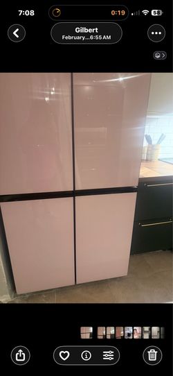 Pink Samsung fridge -makes 2 kinds of ice! Read description!!