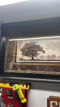 3-D framed picture/ living life poem