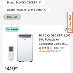 Portable Air Conditioner 14,000 BTU 