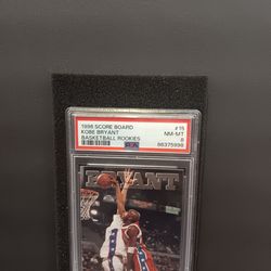 1996 SCORE BOARD BASKETBALL ROOKIES #15 KOBE BRYANT ROOKIE RC PSA 8