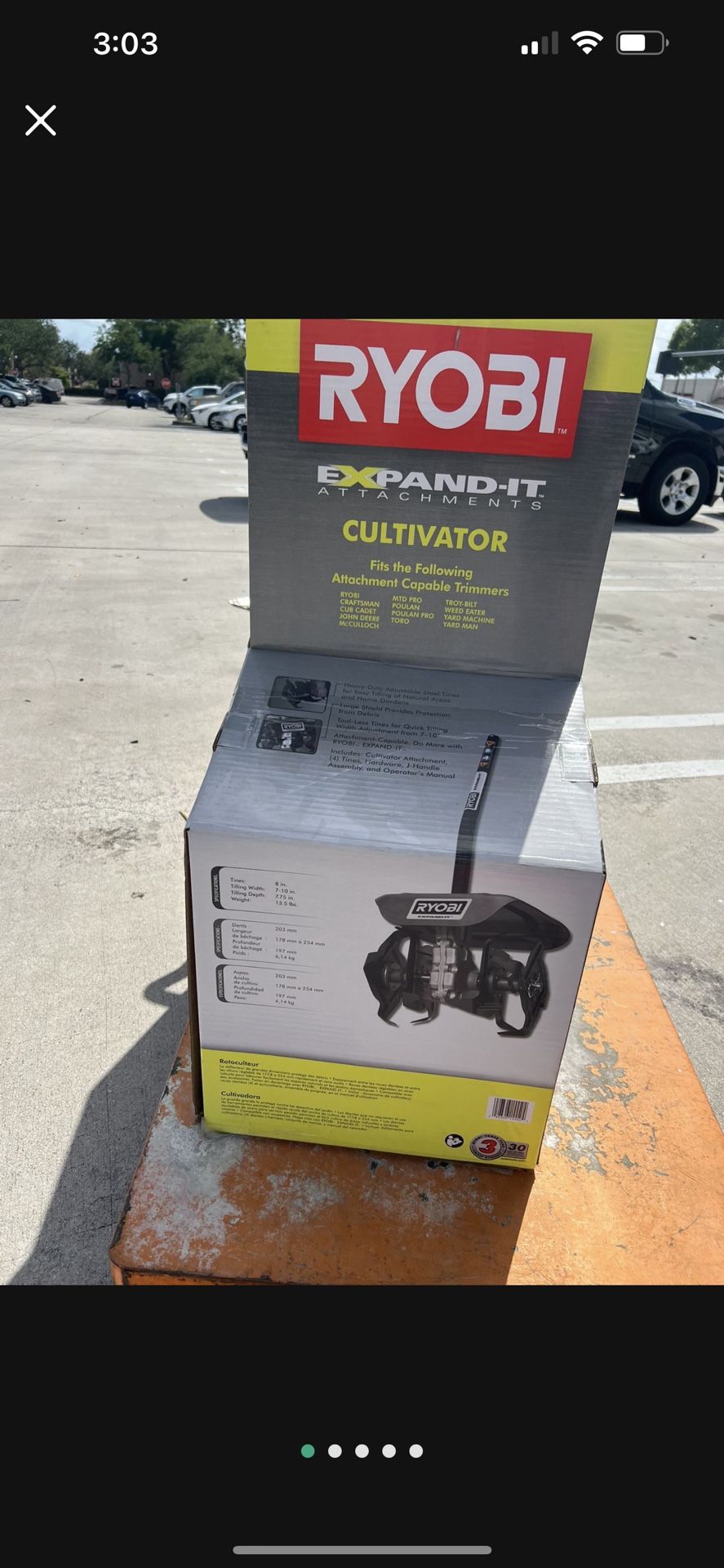 Ryobi Expand-It 10 in. Universal Cultivator String Trimmer Attachment
