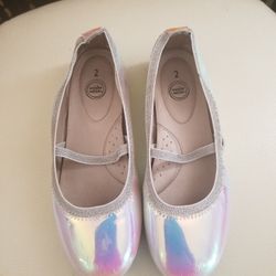 Wonder Nation Girl's Ballerina Flats Size 2