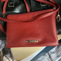 Beautiful Red Leather Nine West Purse