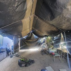12x20 ft Heavy Duty Carport with Roll-up Windows, Portable Garage with Removable Sidewalls & Doors