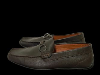 Guess Brown Leather Loafers