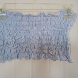 Guess Blue Tube Top Size Med/Large Stretch 100% Cotton Cool