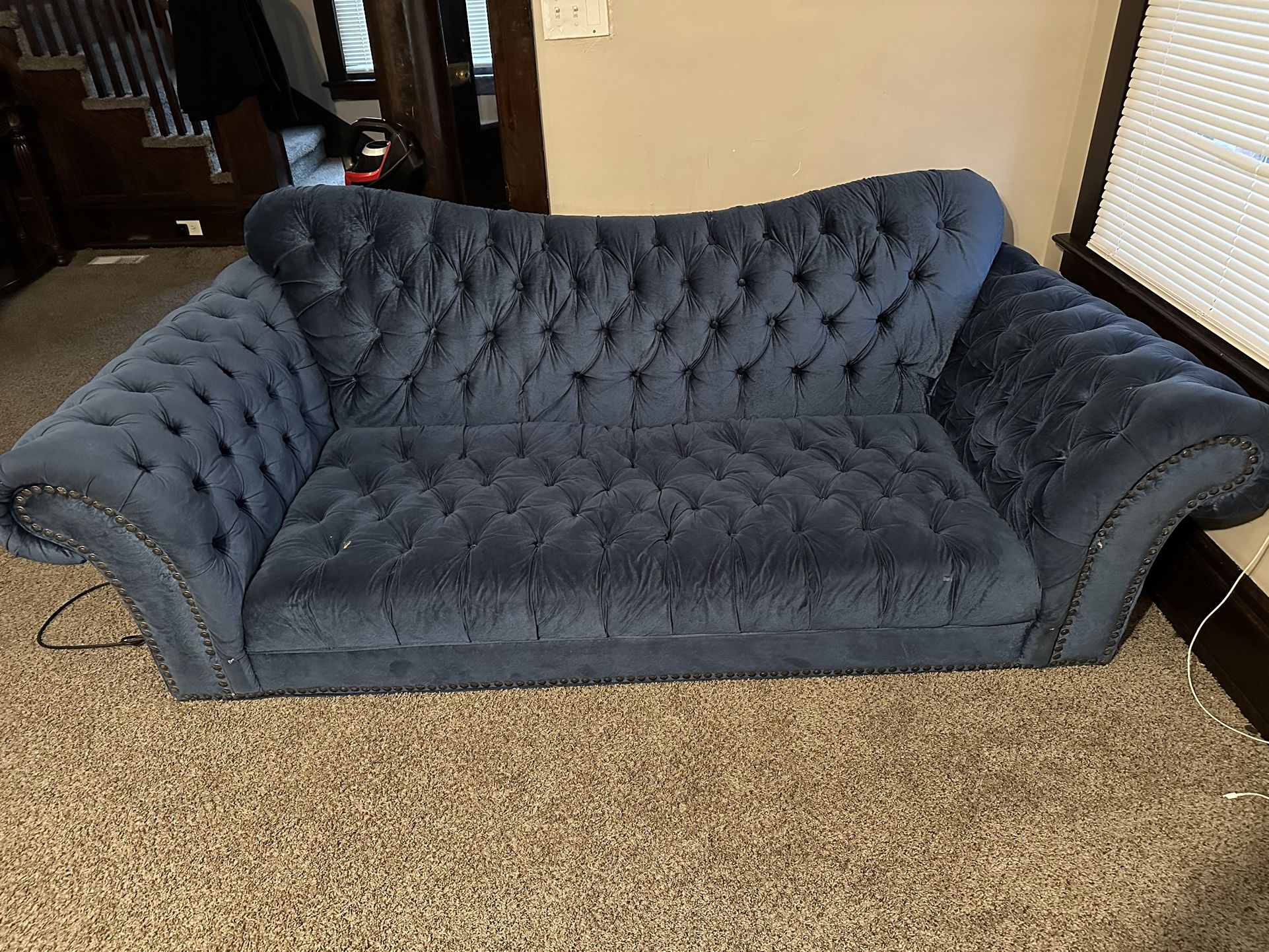 Blue Victorian Couch 