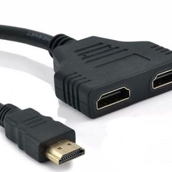 HDMI Cable Splitter Adapter 2.0 Converter 1 In 2 Out 1 Male to 2 Female